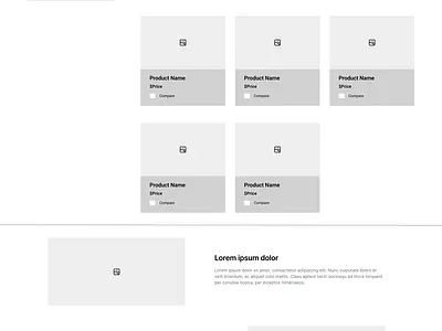 Gaming E-Commerce Category Page Wireframe category page design desktop ecommerce gaming website product page ui ux website design wireframe