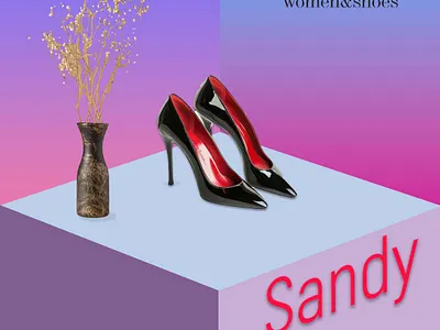 Ladies Shoes Ad advertising banner design graphic design page covers poster design socail media poster