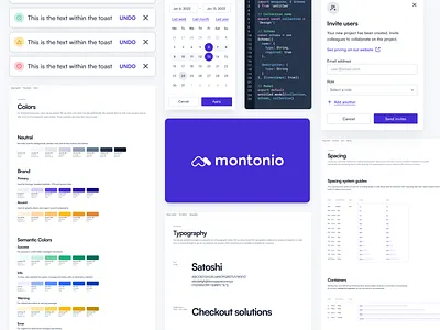 Montonio Design System coding components design and code design system montonio product website