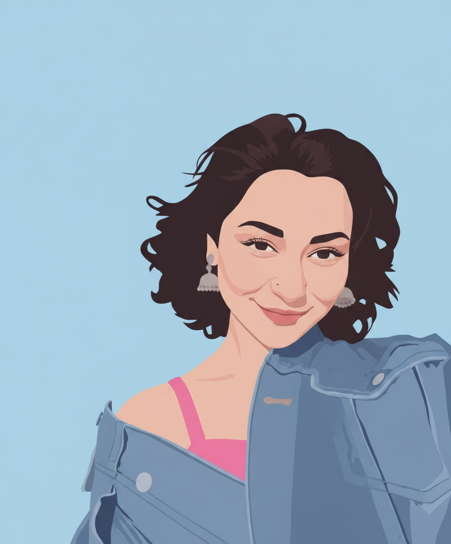 Example of Contemporary Vector Portraits 2 D Artwork