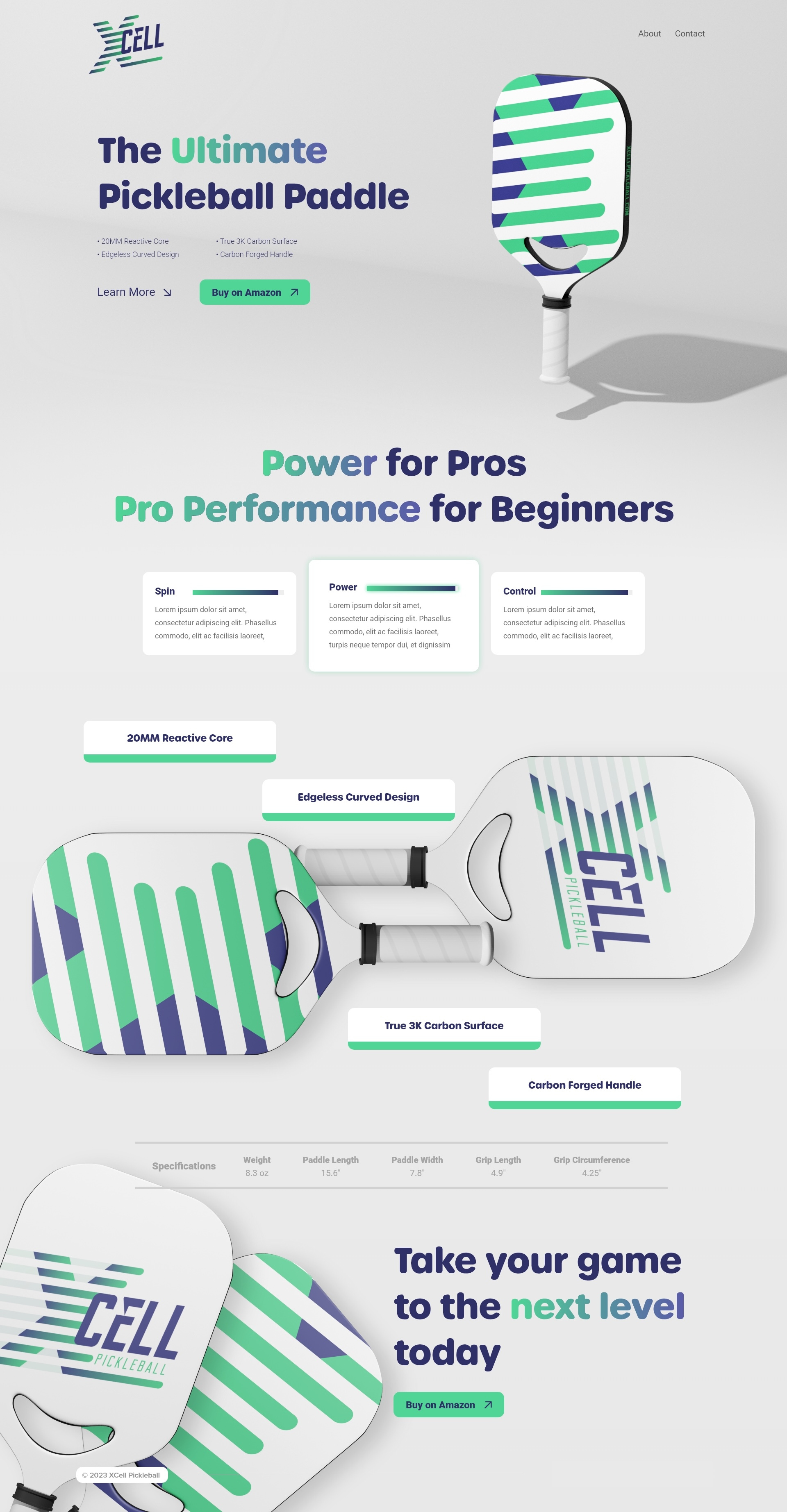 XCell Pickleball | Website Design 3d animation branding design graphic design mockup web design