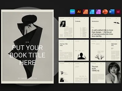 Book Title Layout Design Template book publishing