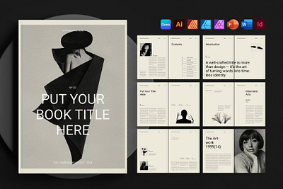Book Title Layout Design Template book publishing