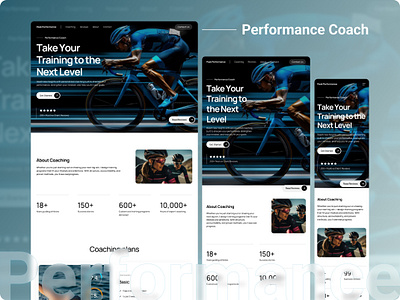 Performance Coach design digitaldesign interface design landing landingpage ui ui design uxui uxuidesign webdesign
