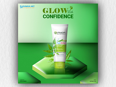 Gurnier Ad Post Design | Modern Product Branding advertising brand identity garnier ad post design graphic design poster design social media post design trending design visual branding