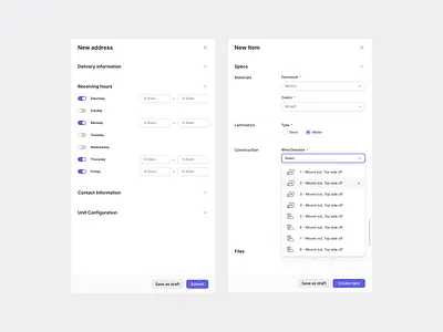 Modal component design system modal modal component modal design modal ui schedule swith swithcer toggle ui week days