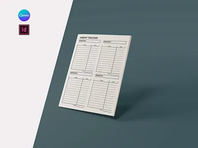 Credit Tracker Planner accounting