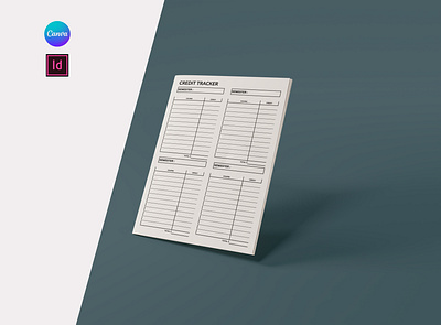 Credit Tracker Planner accounting