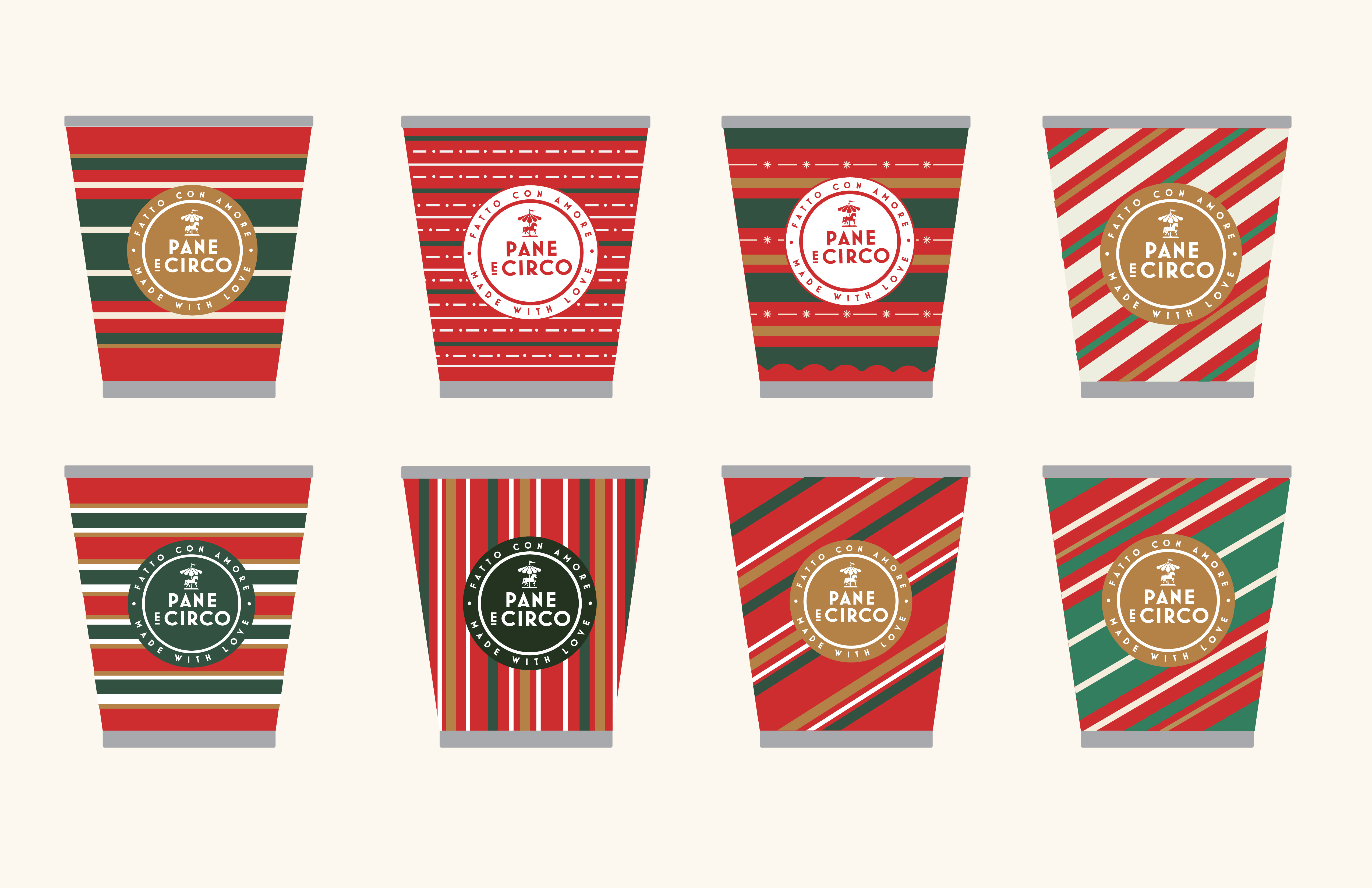 Iterations branding coffee cup holidays
