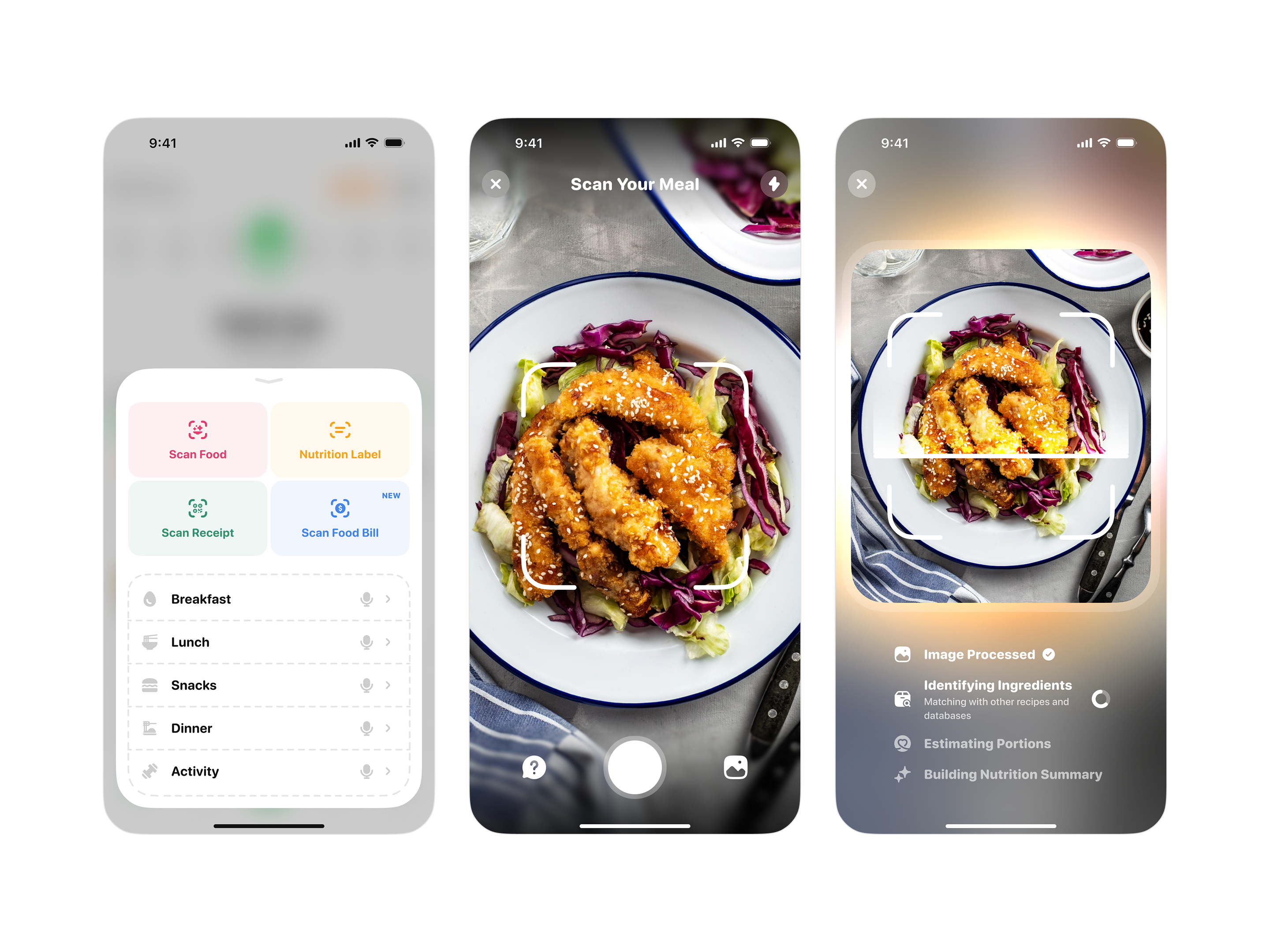 AI Smart Calorie Tracking UI android app app app store cal ai calorie counter delivery design figma food food scan framer ios app ios design ui web design web development website design zomato