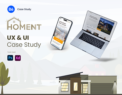 Homent - UX & UI Case Study 3d mockups android ui design app app ui case study design digital product design high fidelity home apartment app iphone ui design low fidelity persona prototype usability study user experience user interface user research wireframes