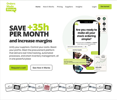 Design concept for OMS branding design ui web website