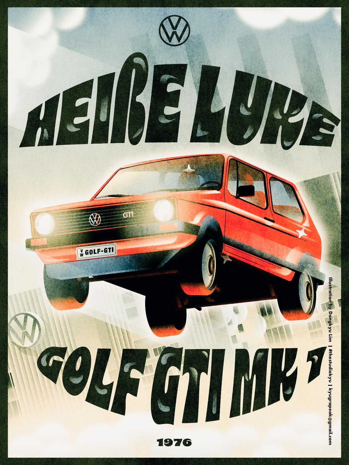 Example of Custom Automotive Illustration