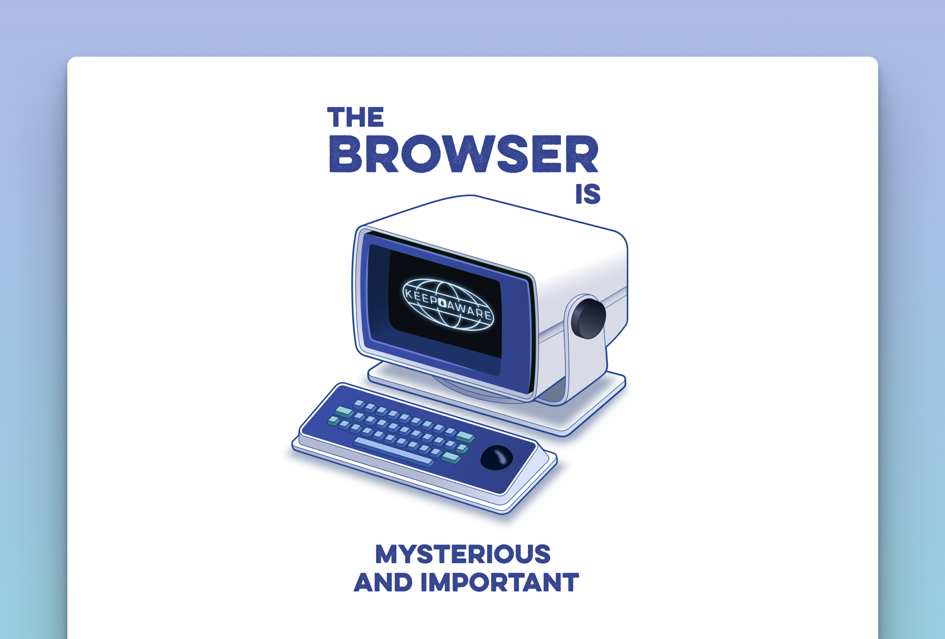 Sticker design for trade show branding illustration