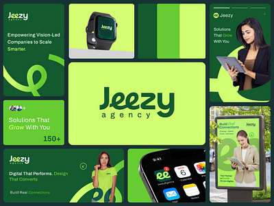 Jeezy agency Branding 3d agency app design brand brand design brand identity brand sign branding design ecommerce fashion lifestyle brand logo logotype packaging shopify techwitpro ui visual identity webflow