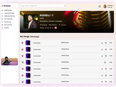 music app branding graphic design ui