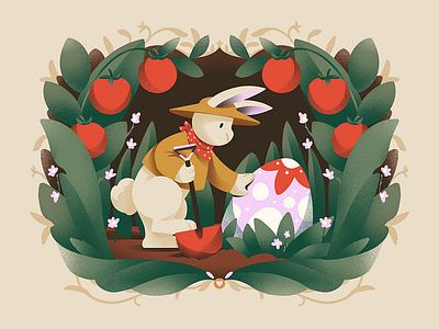 Case Study: Easter Bunnies Illustrations app branding design graphic design illustration logo typography ui ux vector