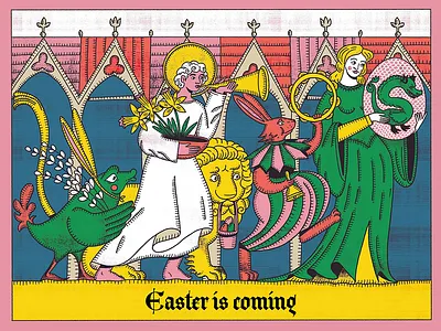 Easter Is Coming app branding design graphic design illustration logo typography ui ux vector