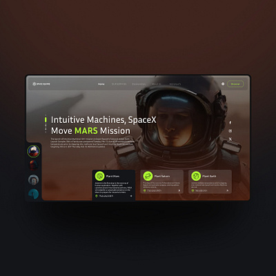 Space Squire inspiration 🔥 ui website