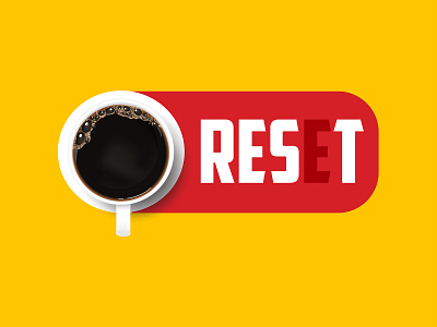 Rest Coffee art banner branding design logo بنر تابلو دیزاین لوگو