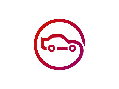 minimal car logo design with circular shape branding car car logo icon logo design