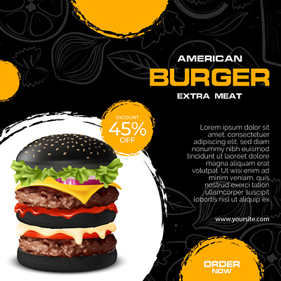 burger poster design branding creative design design graphic icon illustration logo logo design logodesign ui