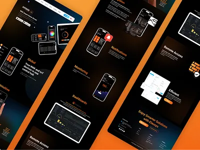 Smart Home Application Website UI branding ecommerce graphic design landing page smart home technology ui ux website websitedesign wordpress