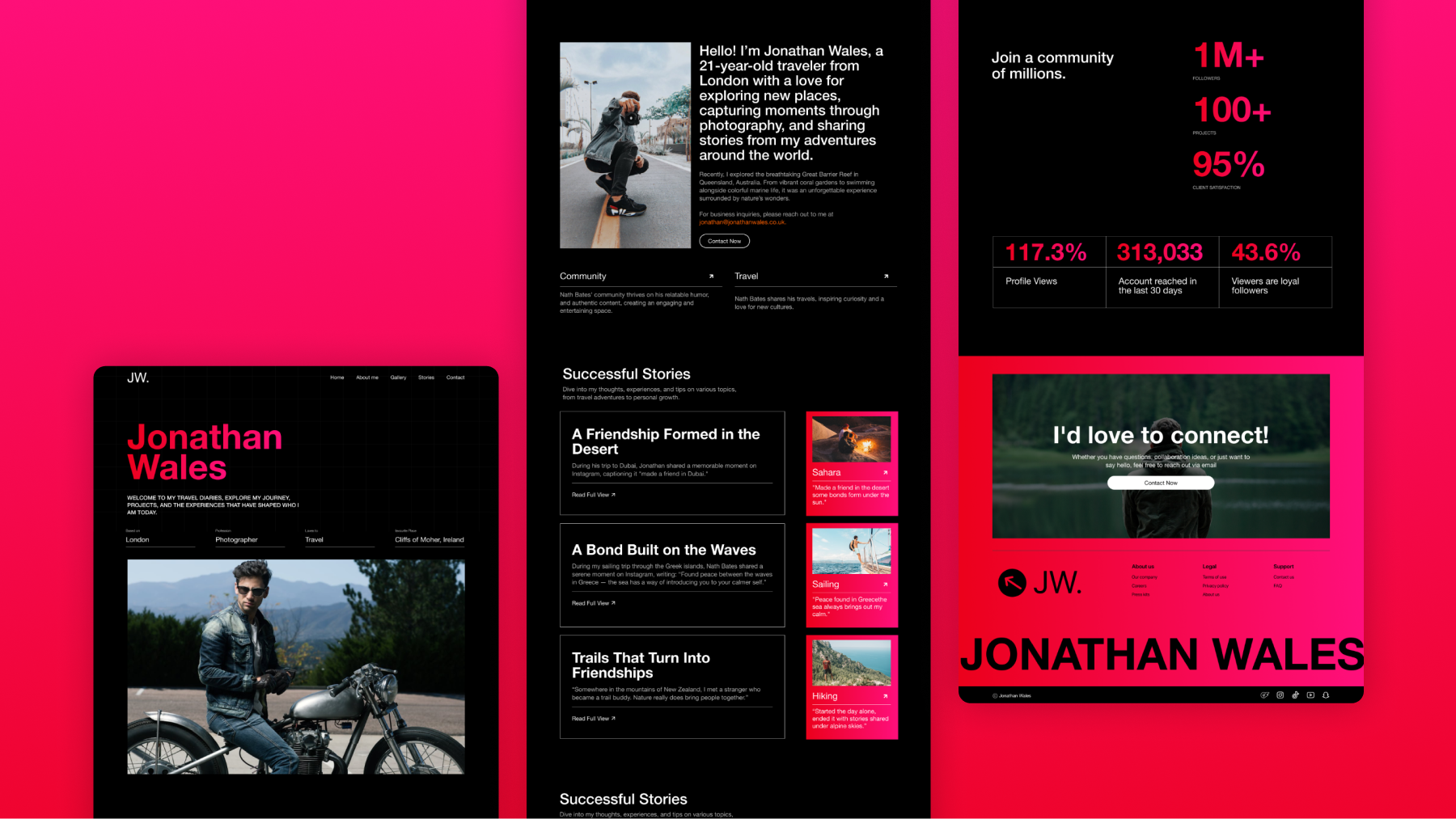 Example of Landing Page | Website | Mobile UI/UX