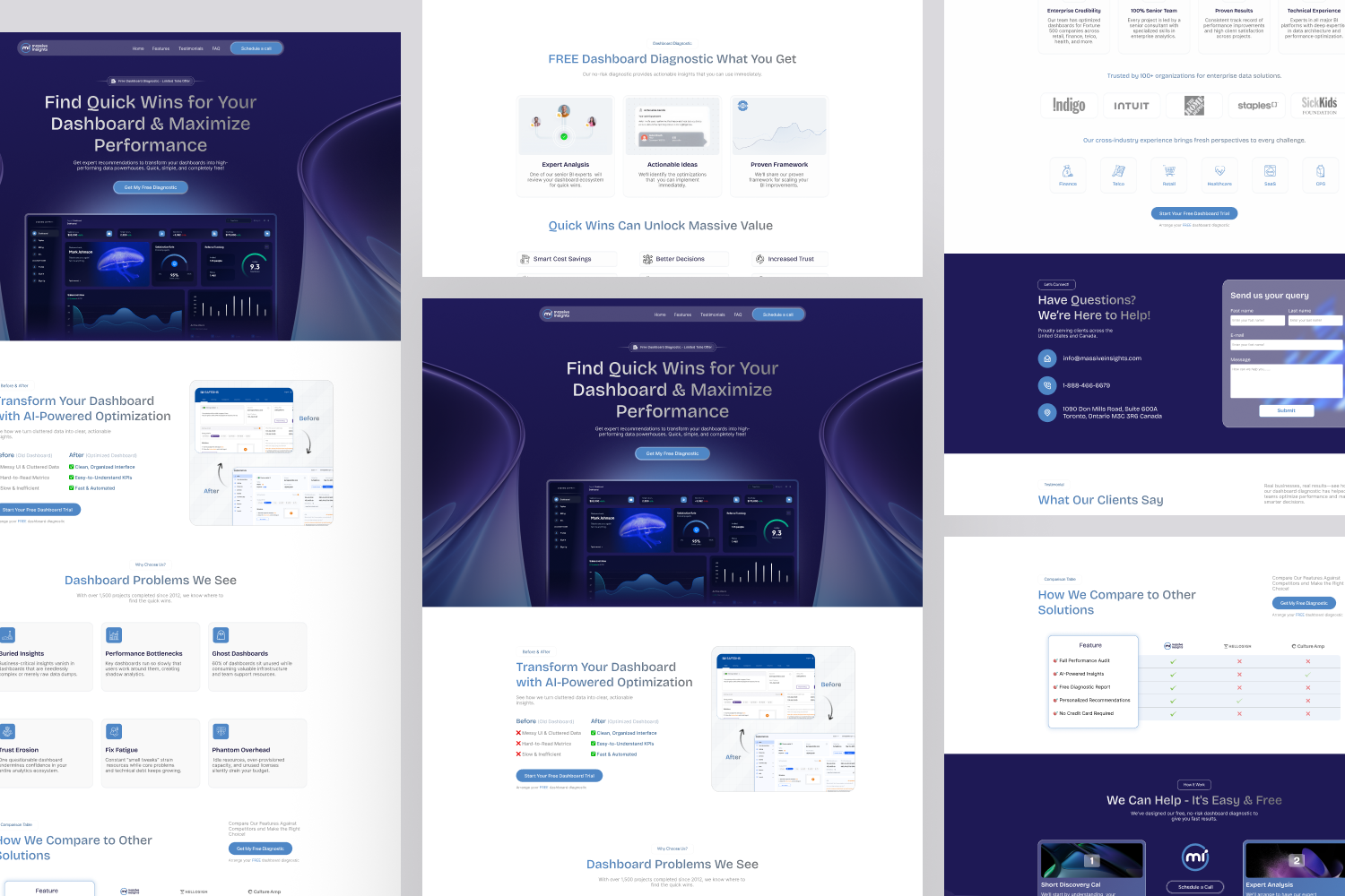 Dashboard Landing Page UX/UI - Website designinspiration landingpage saasdesign ui uiux we webdesign website websitedesign