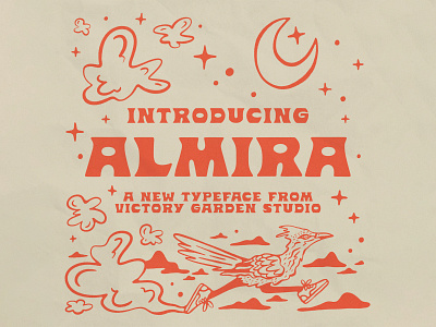 Almira Typeface design font free handmade illustration lettering moon roadrunner shoes texture type typeface typography