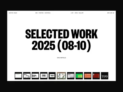 Web Designer Portfolio Concept concept portfolio typography ui web design