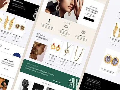 UX/UI design for a jewellery E-commerce Website animation branding design graphic design illustration ui ux