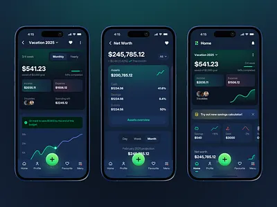 Personal Finance - Budgeting App UI app design budgeting finance fintech money management net worth personal finance ui ux