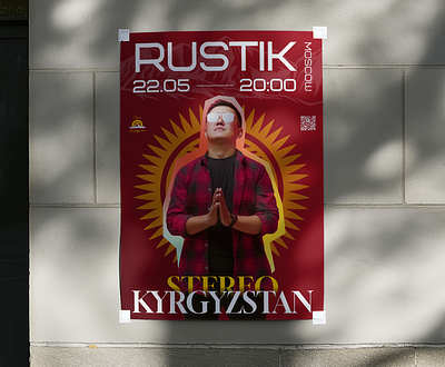 Stereo Kyrgyzstan — Magazine & Concert Poster branding concert poster editorial design gig poster grid design kyrgyzstan layout magazine cover minimal design mockup music label music poster poster design print design red design typography vinyl record visual identity