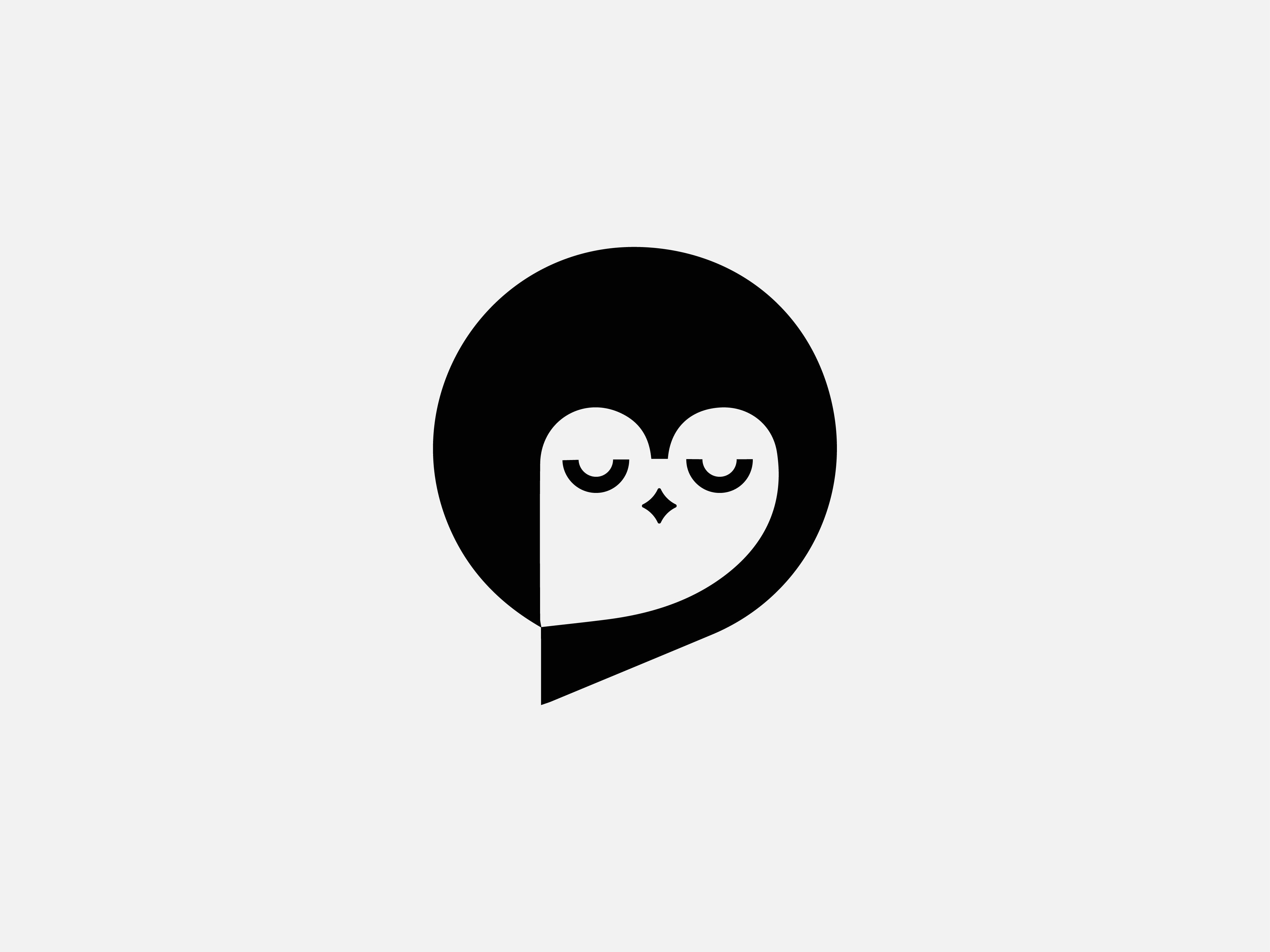 owl - chat -message bird chat chat logo message message logo negative space owl owl logo speech