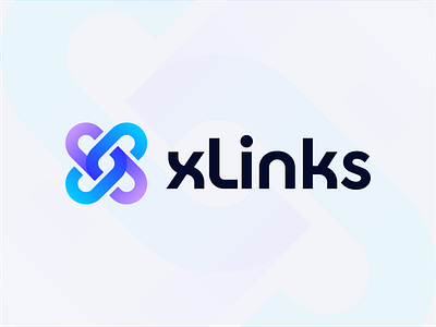 xLinks - Logo Design abdullah designs branding digital agency gradient graphic design links logo logotype modern logo scoial media ui x