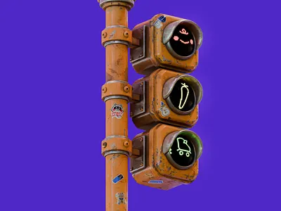 City Life 🚦🛼 3d animation blender digital art dojo studio illustration motion