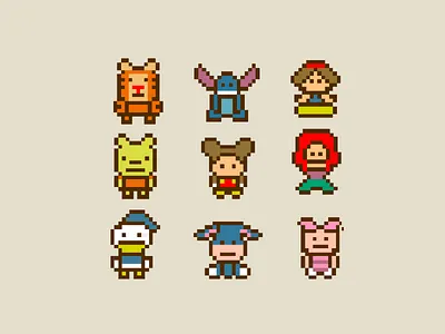 disney characters 8bit mickey mouse disney 8bit art disney characters pixel art disney clipart disney pixel art disney princesses pixel art disney vector art donald duck pixel art eeyore pixel art mickey mouse pixel art piglet pixel art stitch disney pixel art