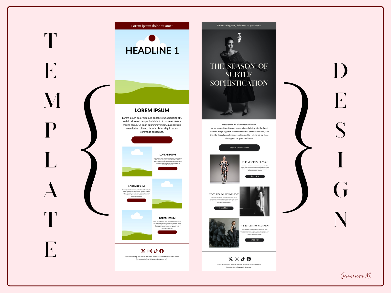 Email Marketing Design Layout email marketing graphic design layout