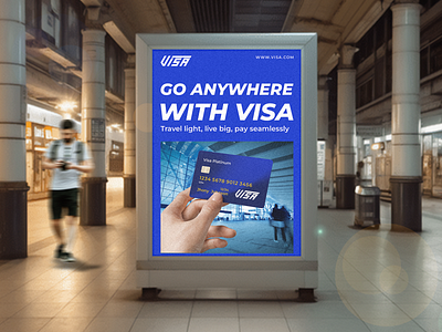Unofficial Redesign Visa Logo and Visual Brand brand branding card credit design graphic design inspiration logo modern poster redesign trend vector visa visual