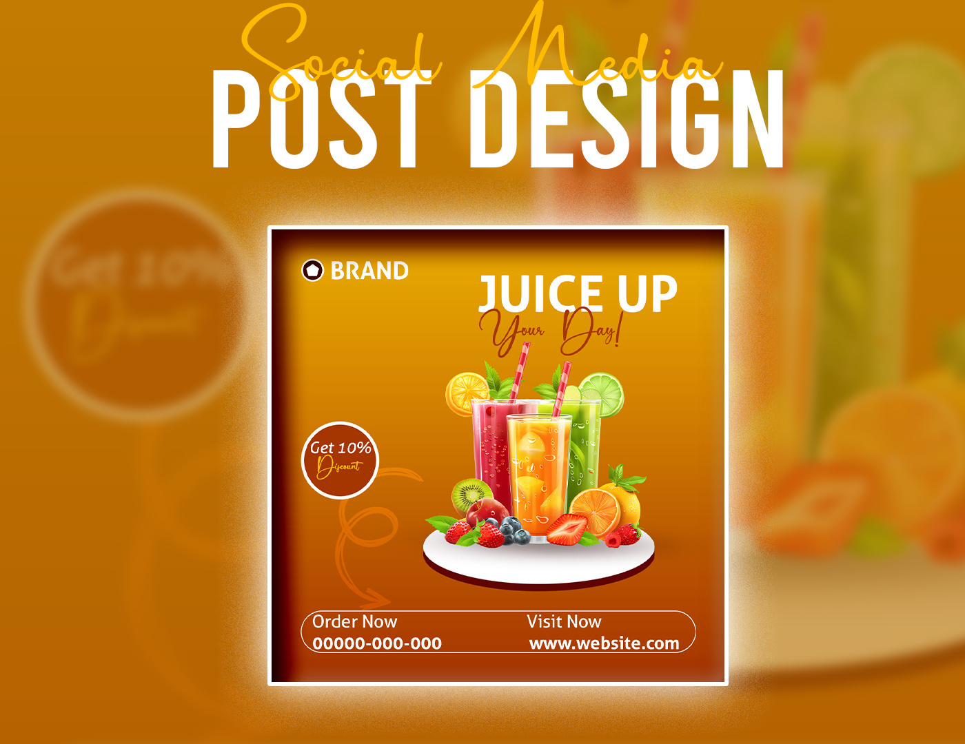 Example of Food Social Media Post Design