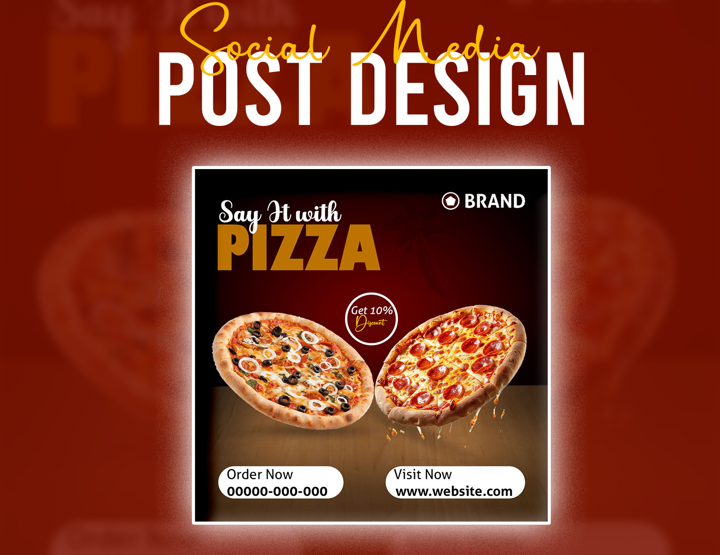 Example of Food Social Media Post Design