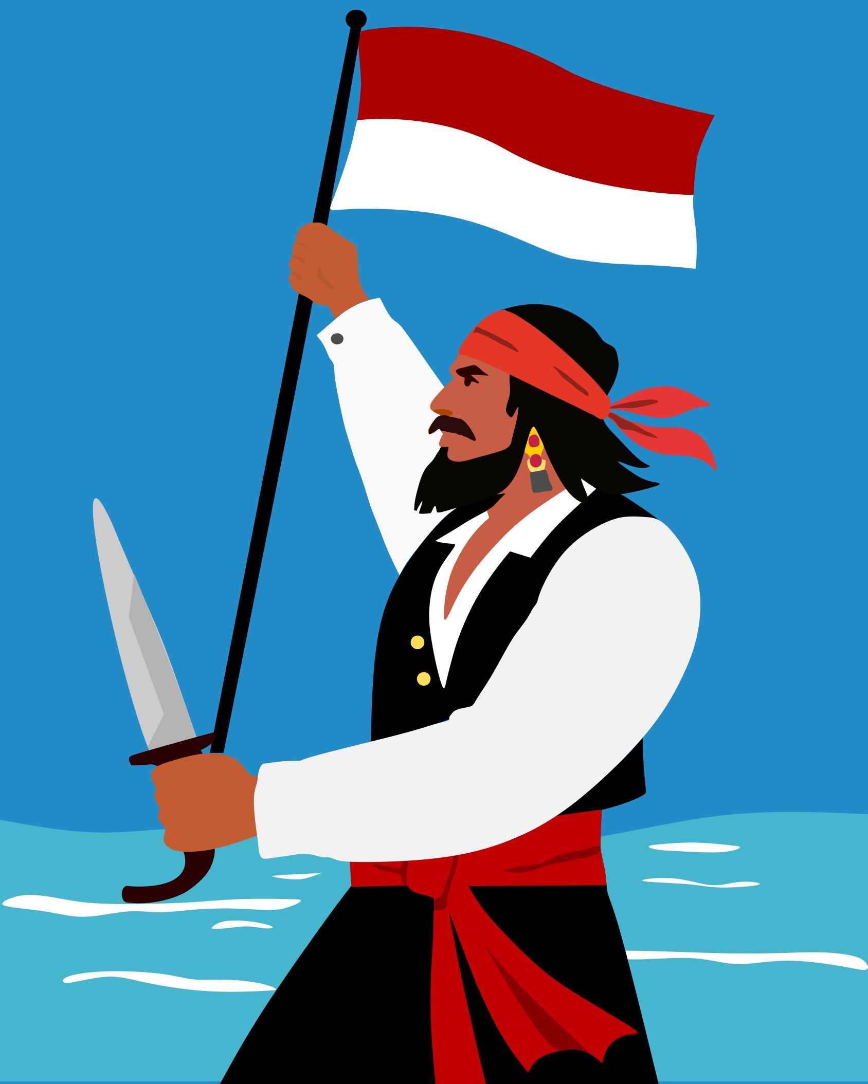 Fighting Sailor Illustration branding graphic design illustration