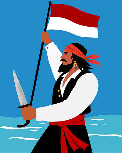 Fighting Sailor Illustration branding graphic design illustration