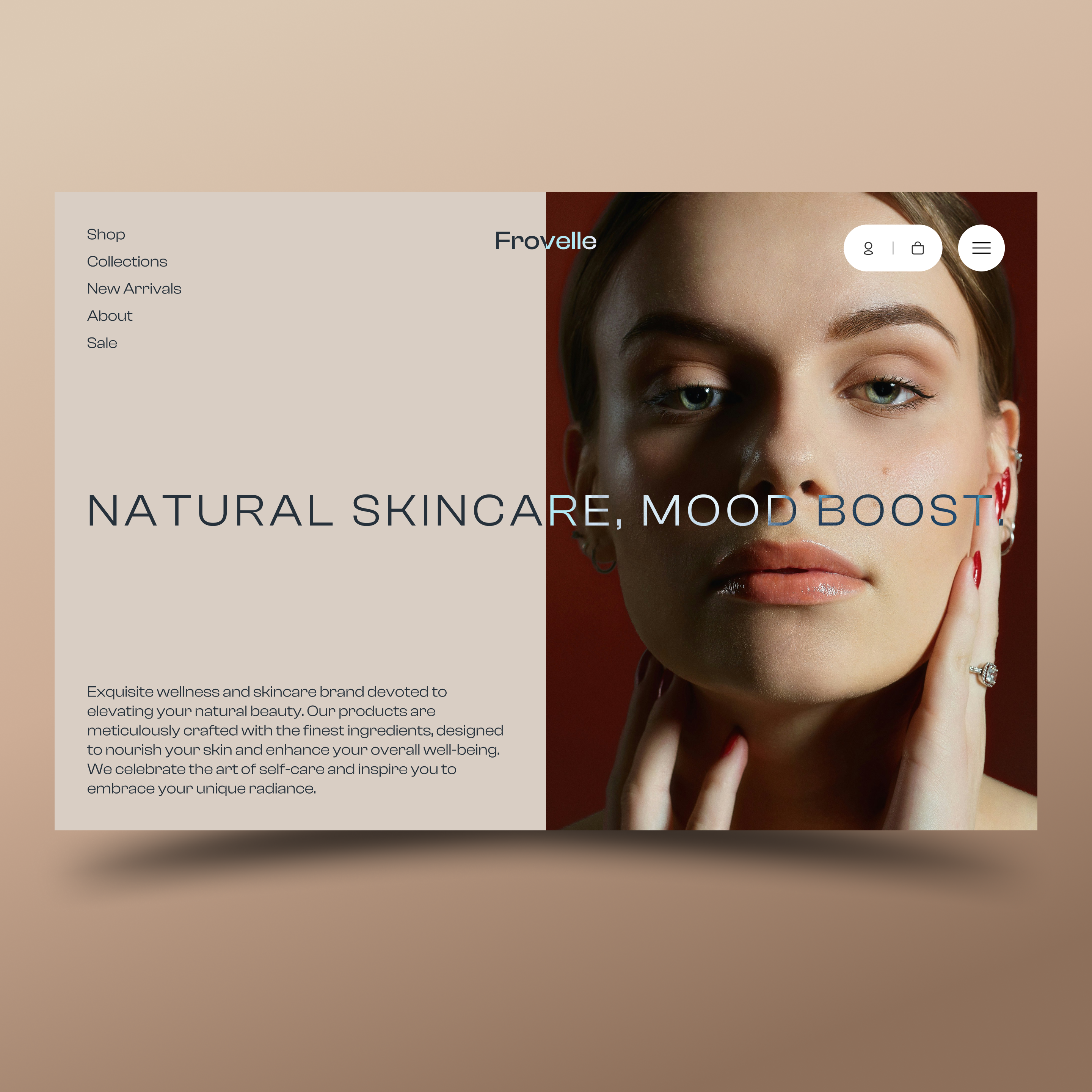 Frovelle Shop Concept animation branding design graphic design illustration logo motion graphics ui ux vector