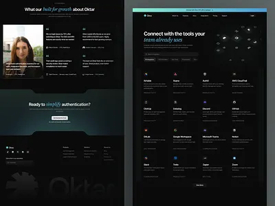 Oktar - Integration animation clean design digital graphic design integration integration flow integrations modern motion graphics technology typography ui uidesign uiux ux uxdesign uxerflow web website
