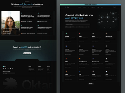 Oktar - Integration animation clean design digital graphic design integration integration flow integrations modern motion graphics technology typography ui uidesign uiux ux uxdesign uxerflow web website