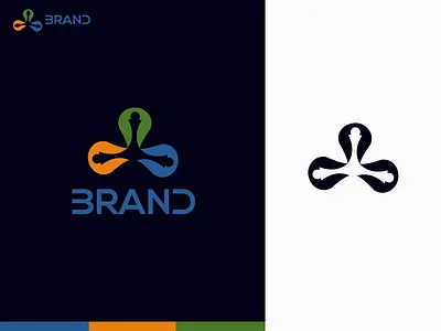 abstract modern logo 3d abstract logo brand identity branding creative logo design eye catching graphic design illustration logo minimal modern logo ui