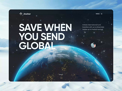 Global Banking SaaS Landing Page Concept 3d design animation banking creative design dark ui design inspiration expense management finance landing page financial design fintech fintech design fintech startups fintech ui landing page payments saas design saas platform ui design user interface web design