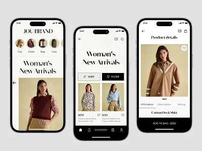E-commerce App UI animation app clothing clothing app clothing brand dress dress selling app ecommerce ecommerce app fashion fashion app minimal online store product product app shopping trendy design ui uiux